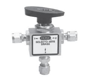 Selectomite 71 and 76 Series - 3-way Ball Valves