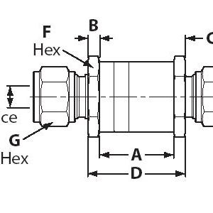 Gyrolok Tube Fitting, Metric